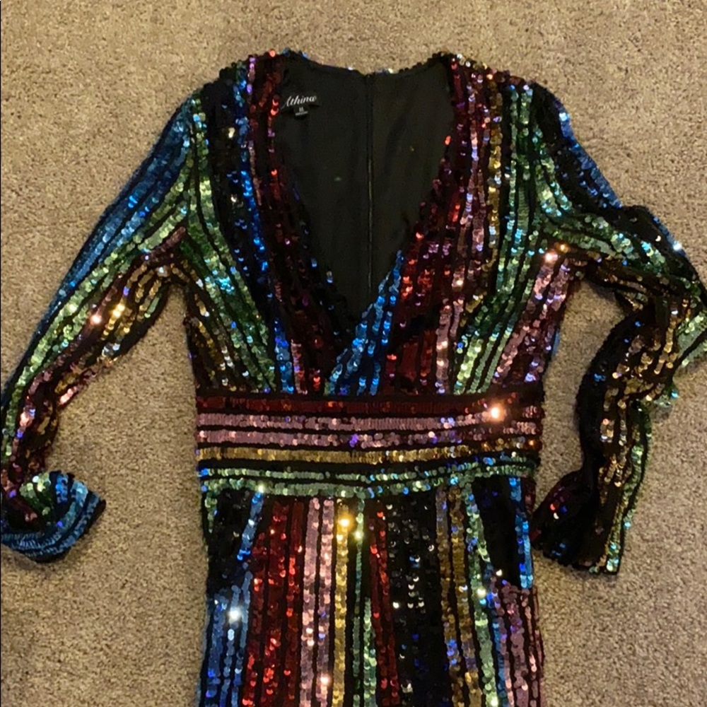 Size med sequin jumpsuit